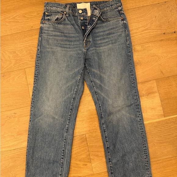 MOTHER Men's Straight Blue Jeans - Picture 1 of 4